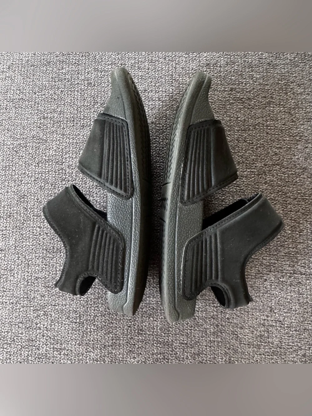 Adidas Black Adilette Sport Slides Strap Logo Little Kid Boys 11K